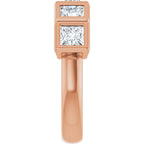 Bezel-Set Five-Stone Anniversary Band