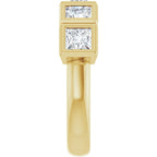 Bezel-Set Five-Stone Anniversary Band