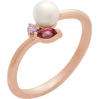Accented Pearl Ring