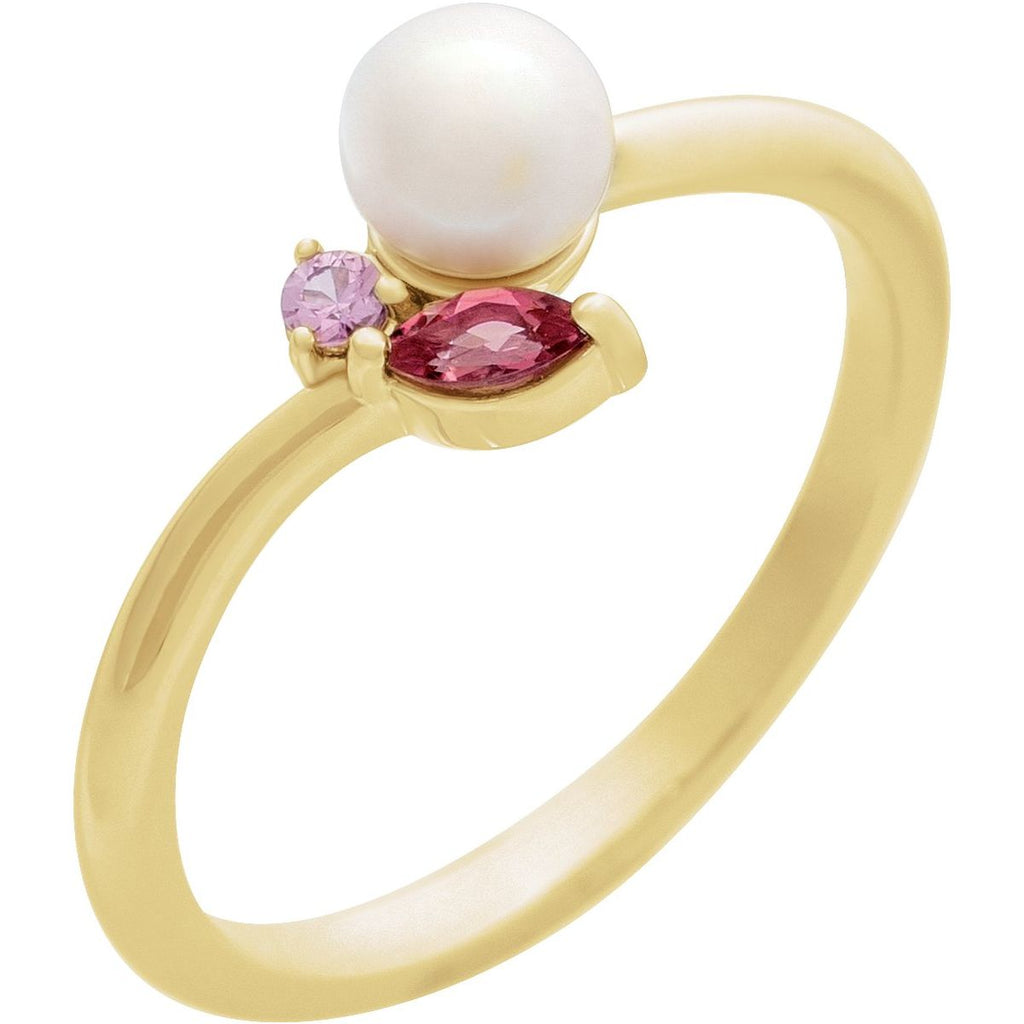 Accented Pearl Ring