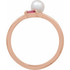 Accented Pearl Ring