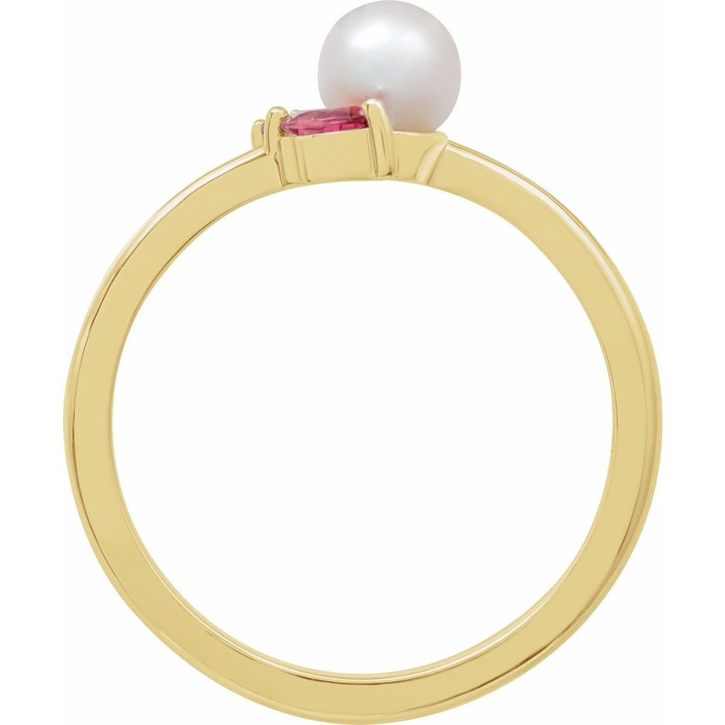 Accented Pearl Ring