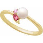 Accented Pearl Ring
