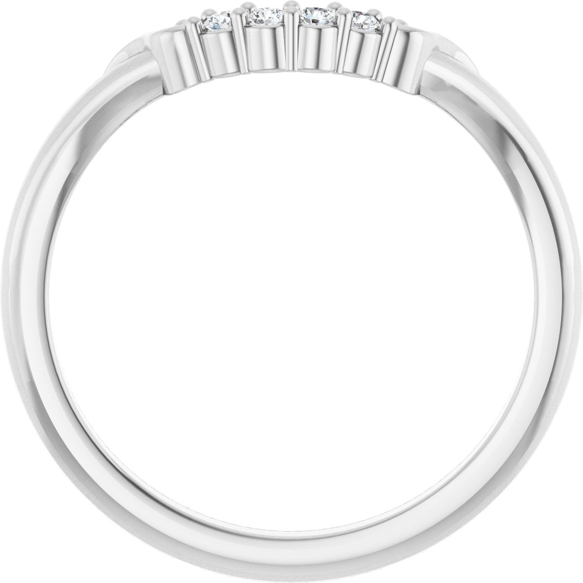 Accented Engagement Ring or Band