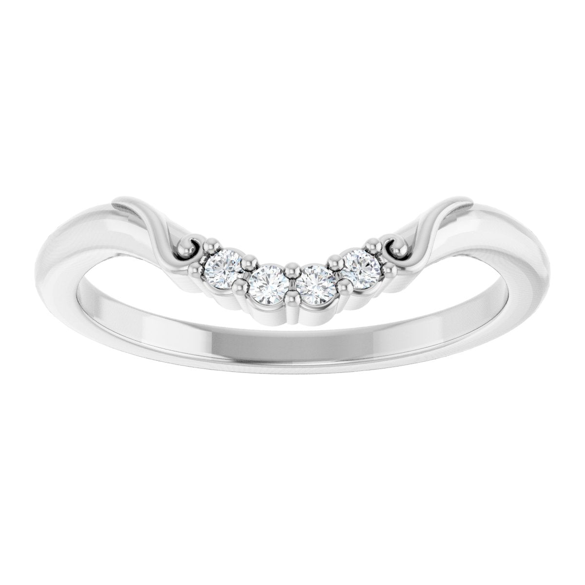Accented Engagement Ring or Band