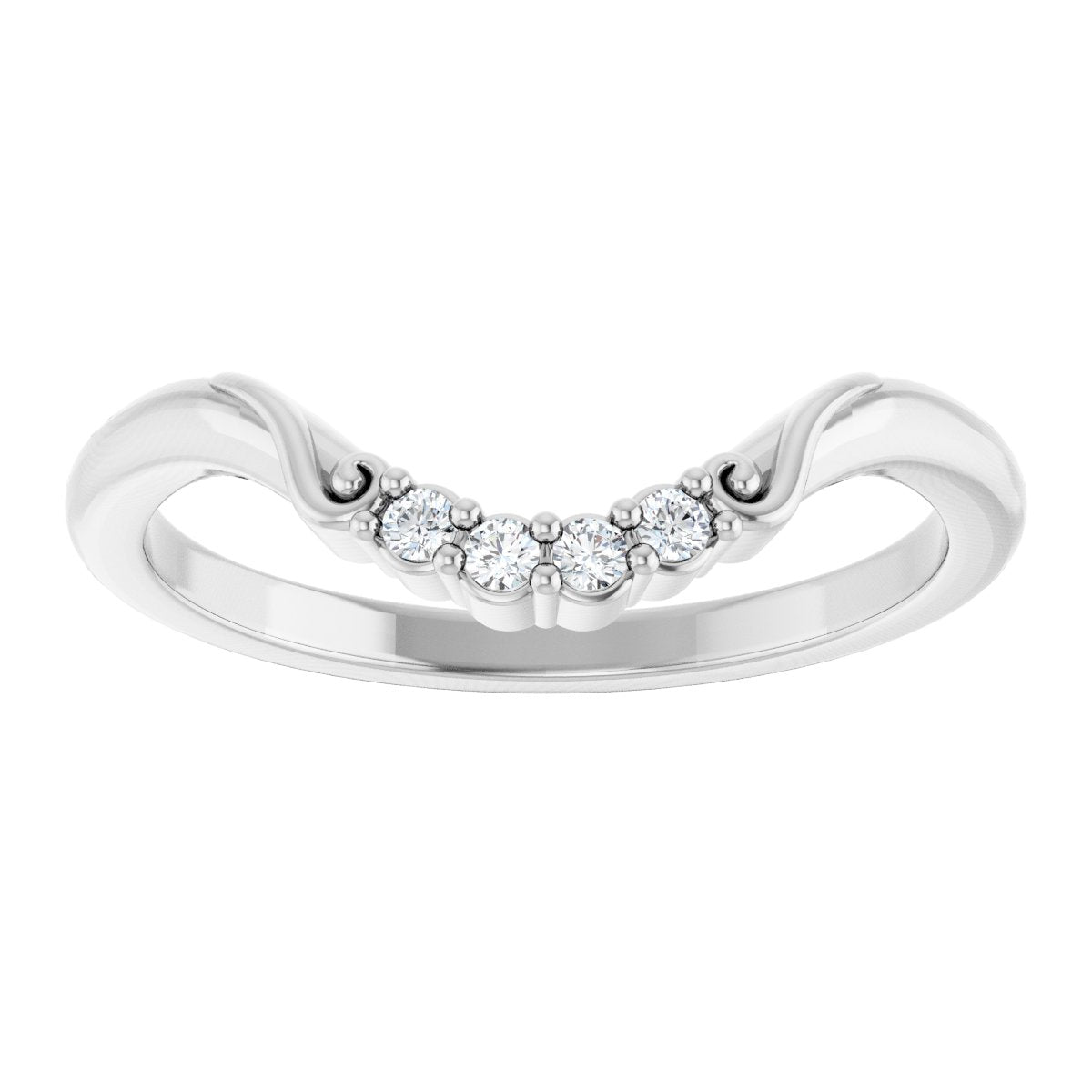 Accented Engagement Ring or Band