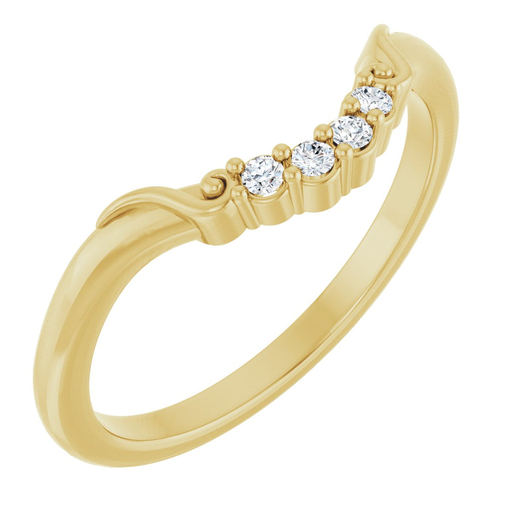 Accented Engagement Ring or Band