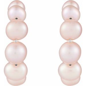 Pearl Hoop Earrings