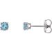 Round 4-Prong Lightweight Stud Earrings