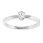 Claw-Prong Solitaire Ring