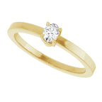 Claw-Prong Solitaire Ring