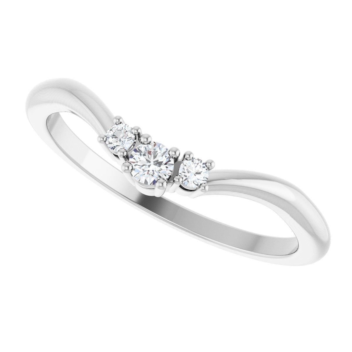 Accented Engagement Ring or Band