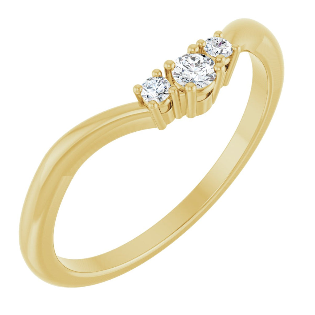 Accented Engagement Ring or Band