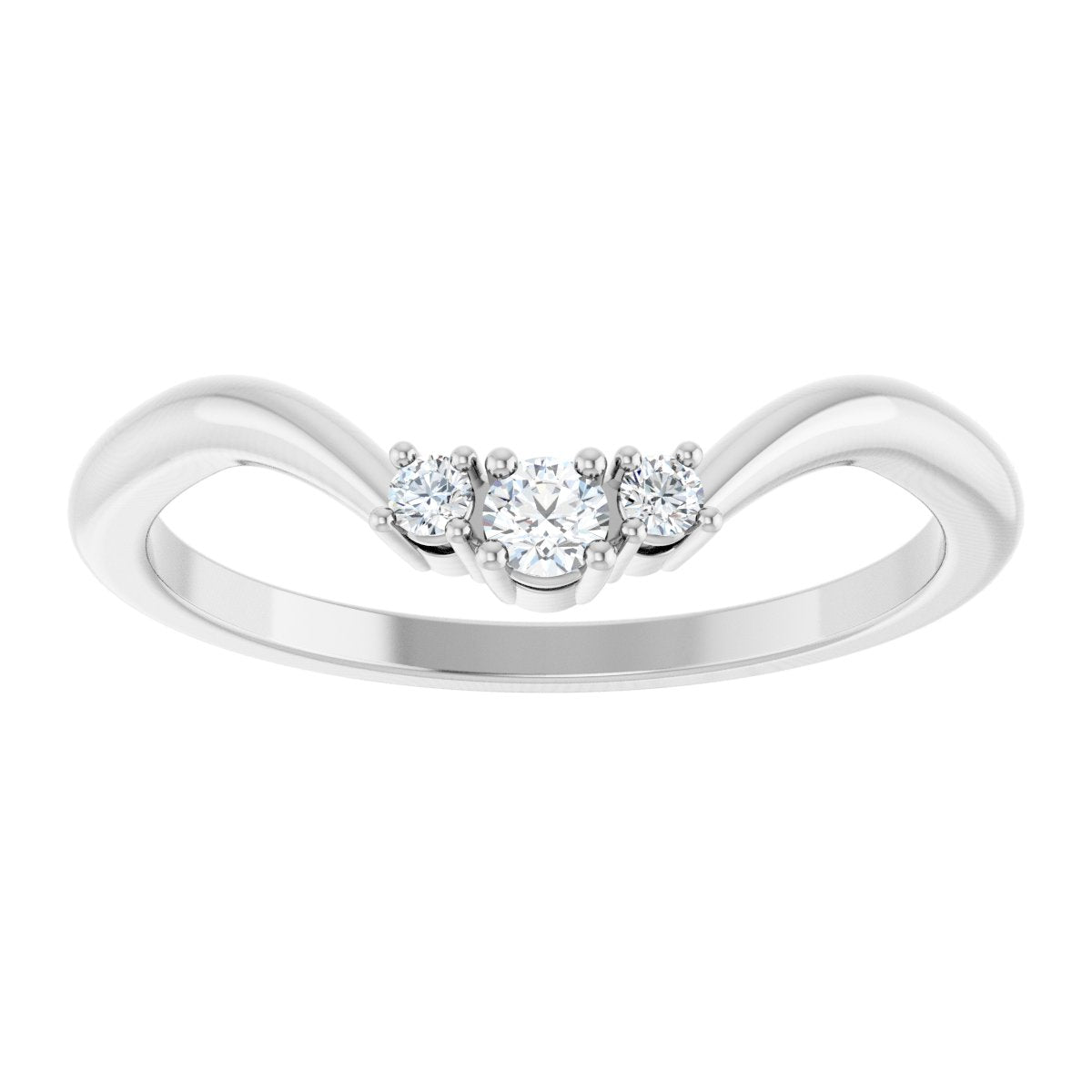 Accented Engagement Ring or Band