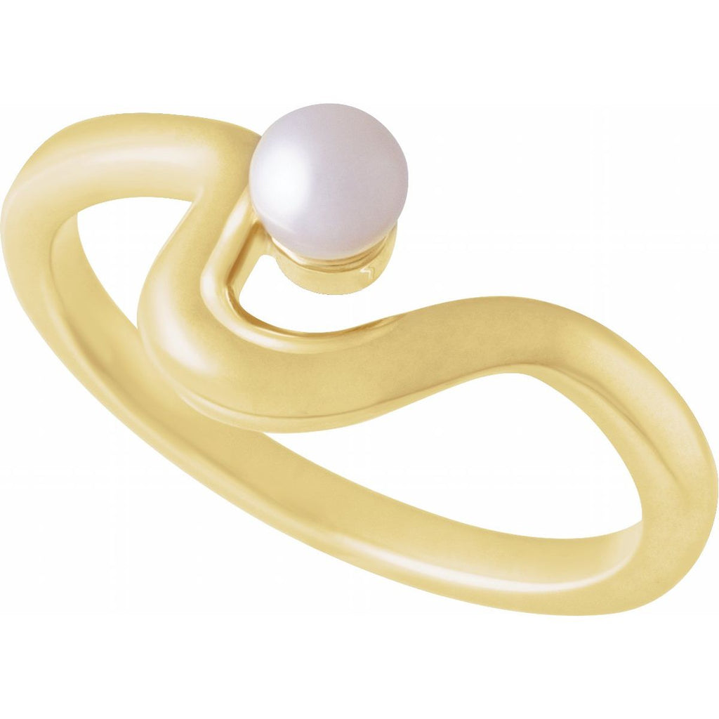 Freeform Pearl Ring