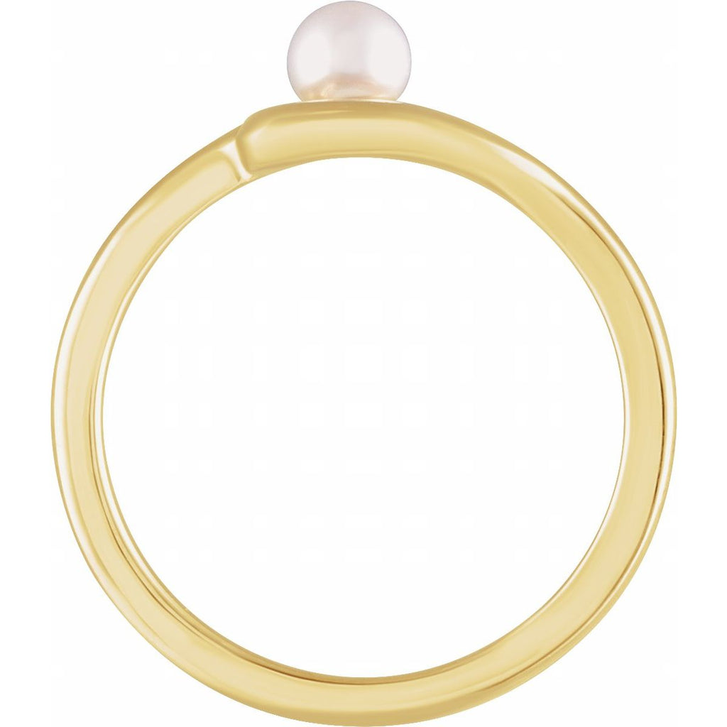 Freeform Pearl Ring