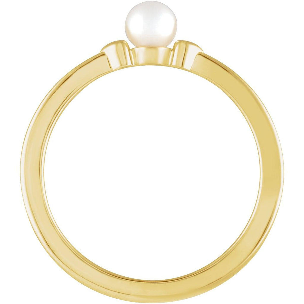 Heart Pearl Ring
