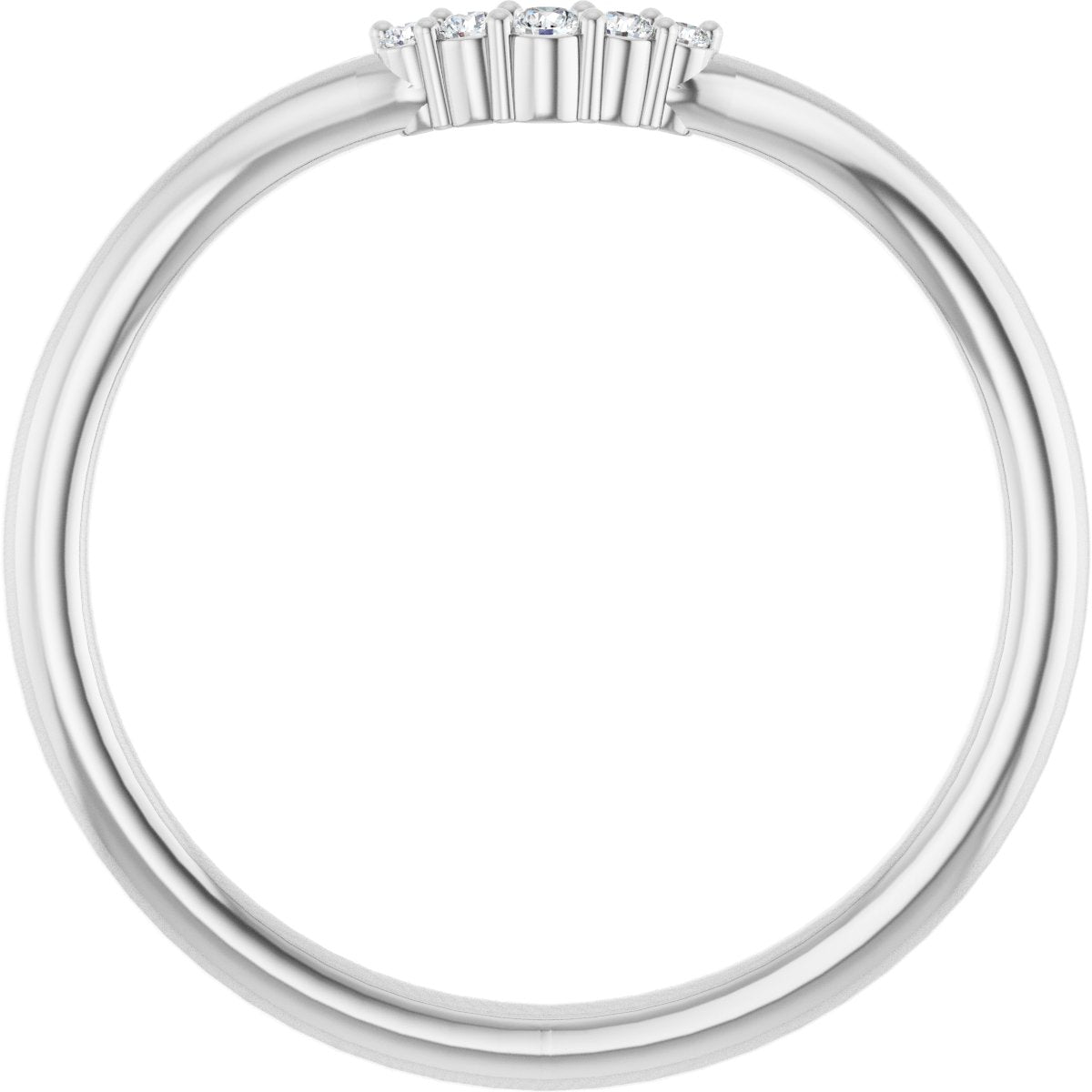 Accented Engagement Ring or Band