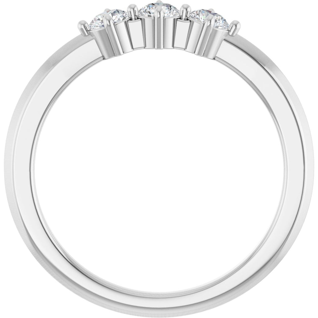 Three-Stone Anniversary Band