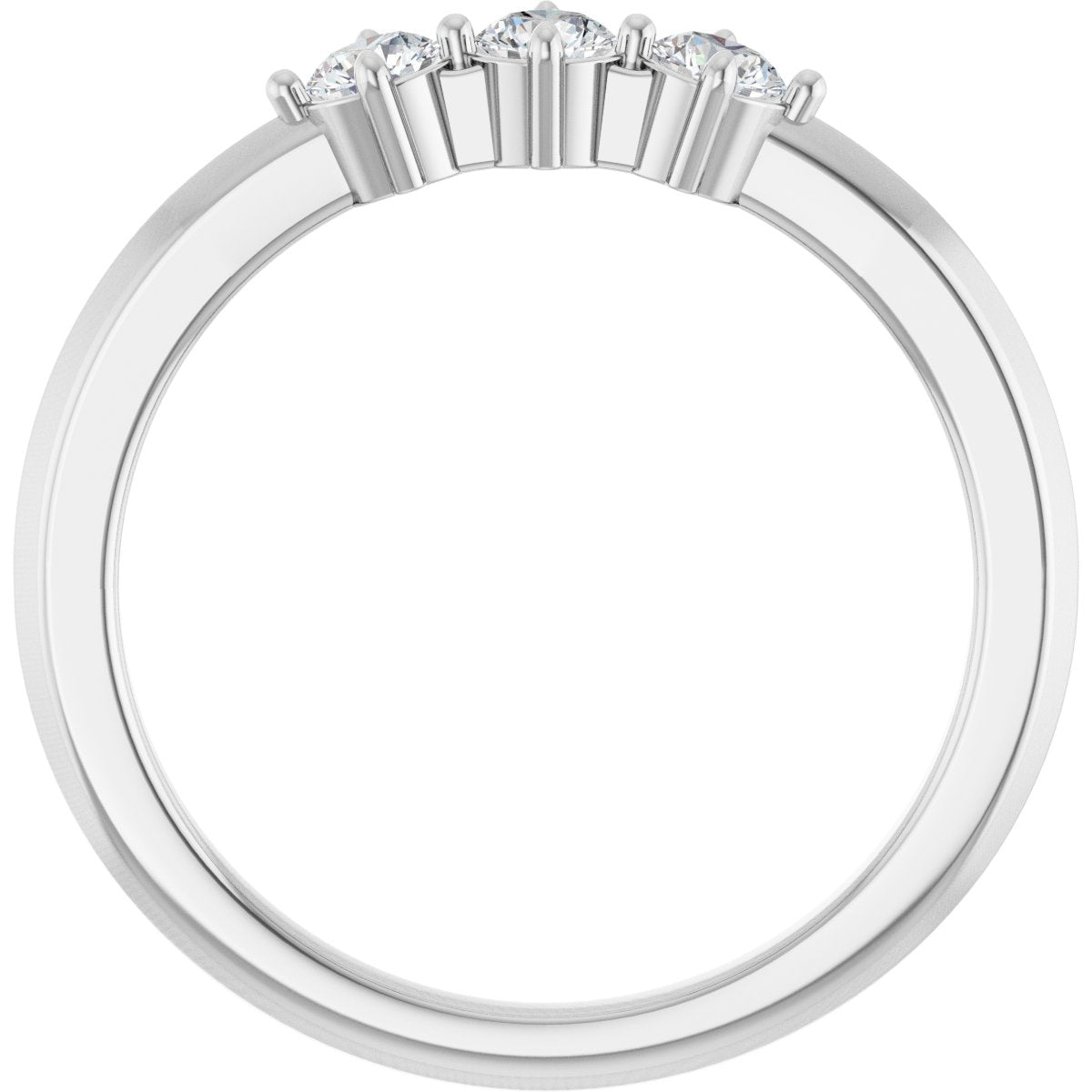 Three-Stone Anniversary Band