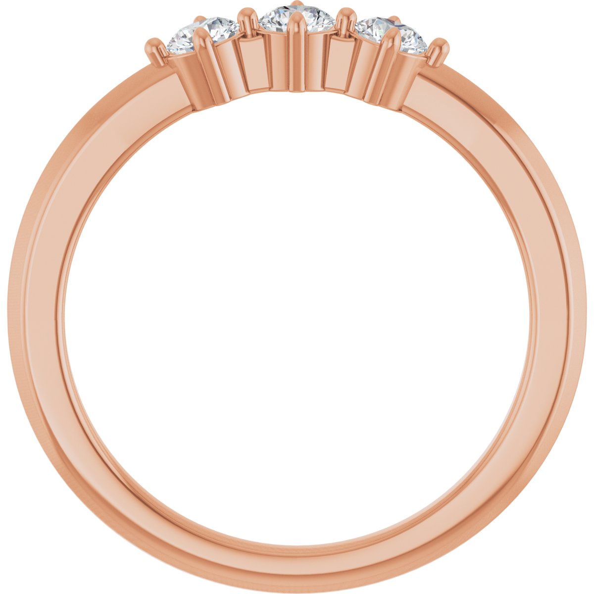 Three-Stone Anniversary Band