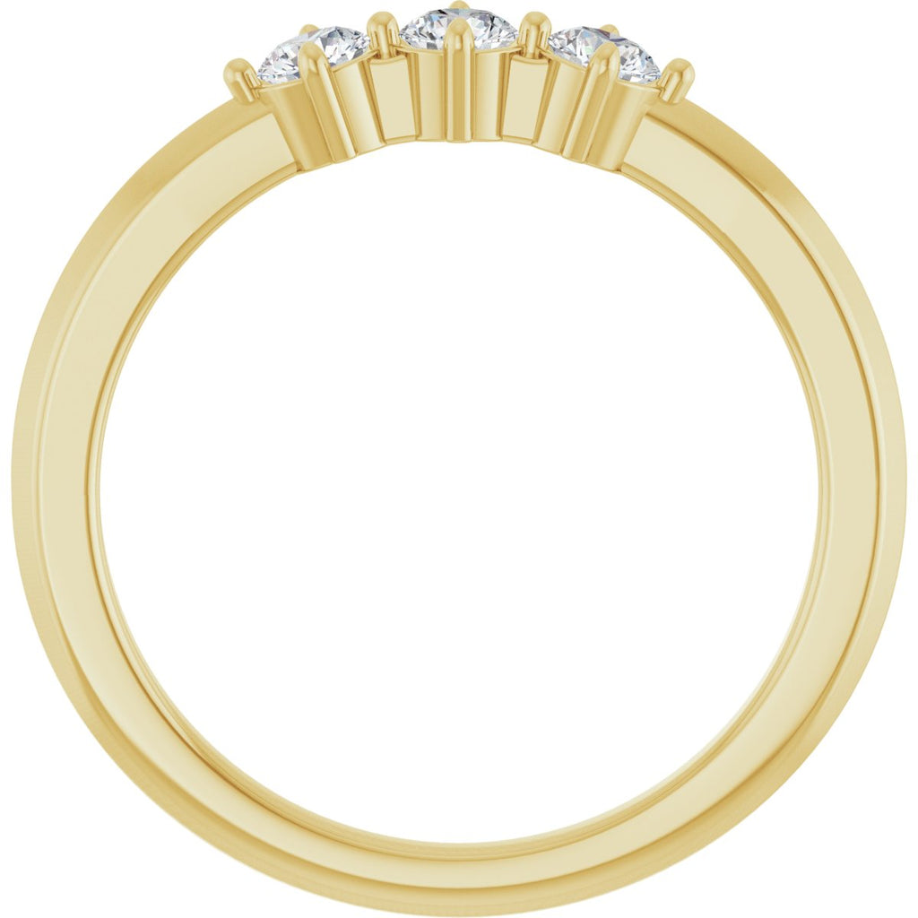 Three-Stone Anniversary Band