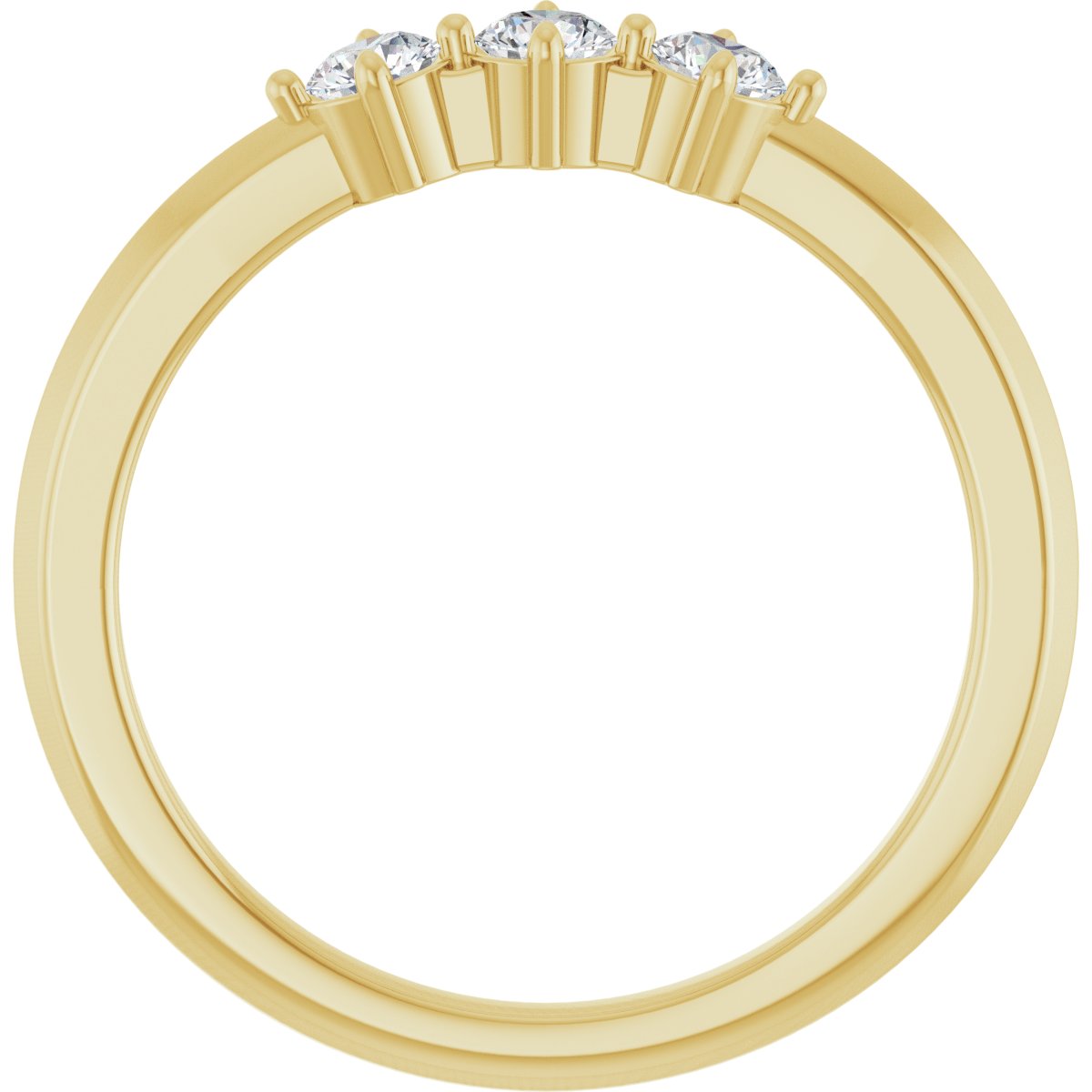Three-Stone Anniversary Band