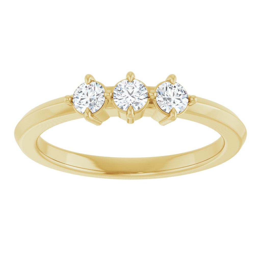 Three-Stone Anniversary Band