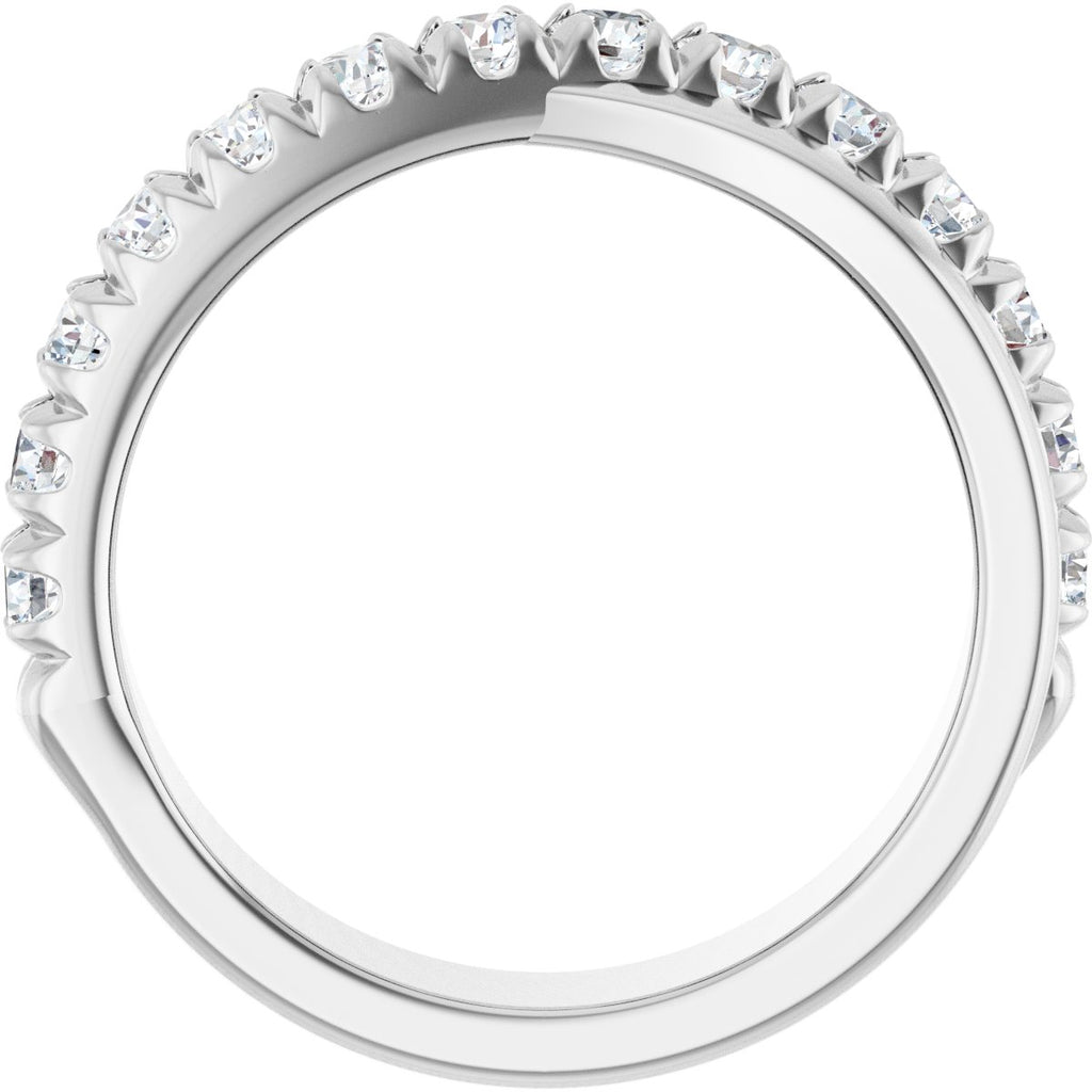 French-Set Criss-Cross Anniversary Band