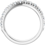French-Set Criss-Cross Anniversary Band
