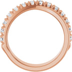 French-Set Criss-Cross Anniversary Band