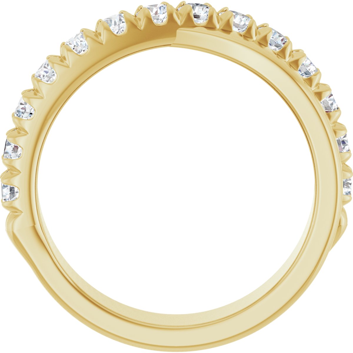 French-Set Criss-Cross Anniversary Band