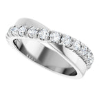 French-Set Criss-Cross Anniversary Band