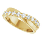 French-Set Criss-Cross Anniversary Band
