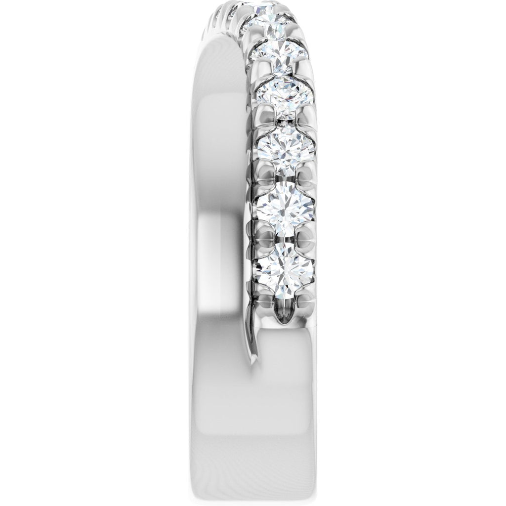 French-Set Criss-Cross Anniversary Band