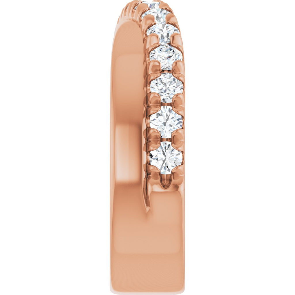 French-Set Criss-Cross Anniversary Band