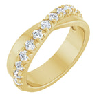 French-Set Criss-Cross Anniversary Band