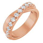 French-Set Criss-Cross Anniversary Band