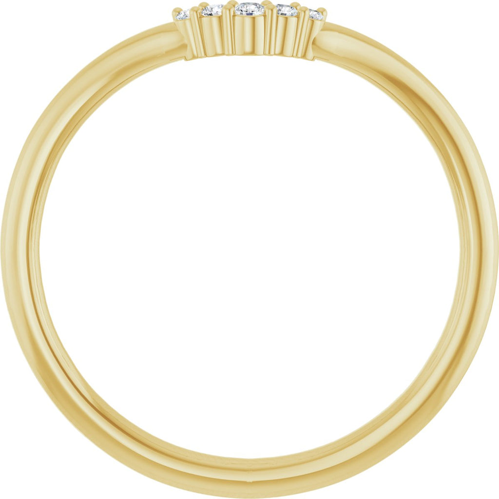 Accented Engagement Ring or Band