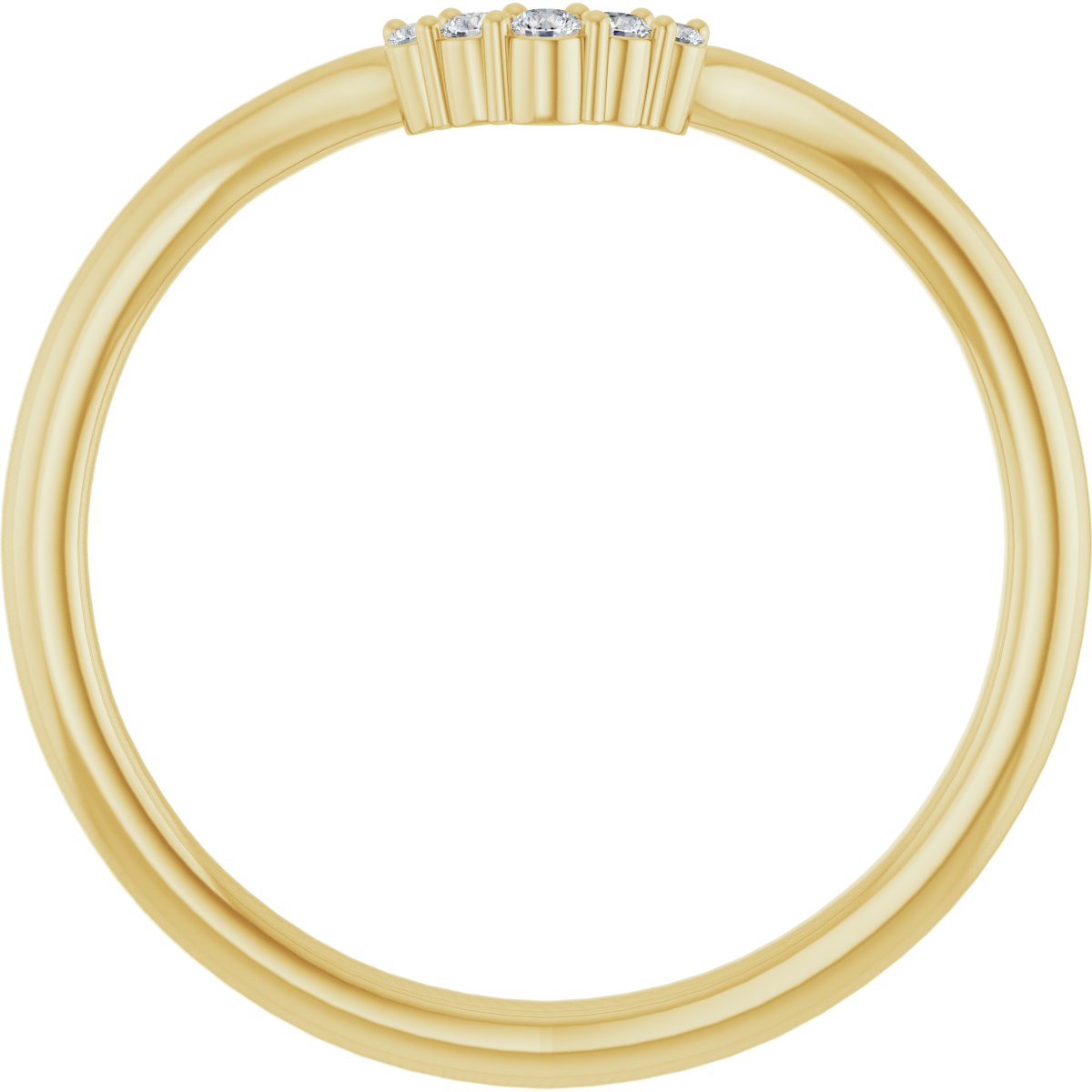 Accented Engagement Ring or Band
