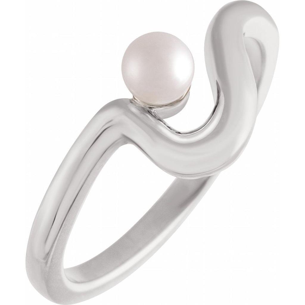 Freeform Pearl Ring