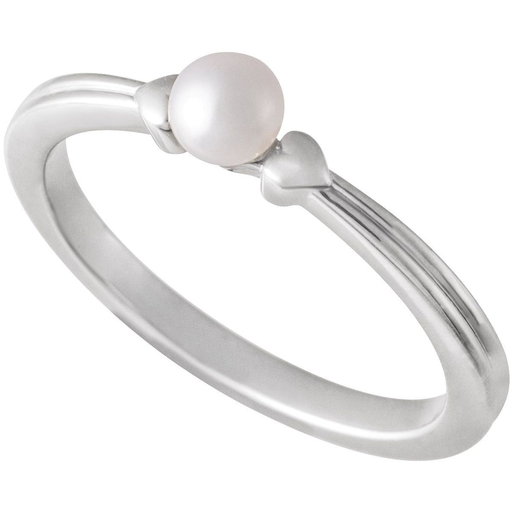 Heart Pearl Ring