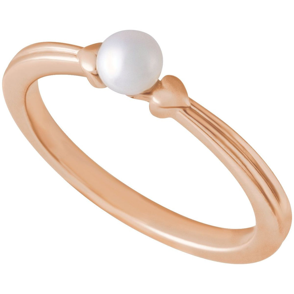 Heart Pearl Ring