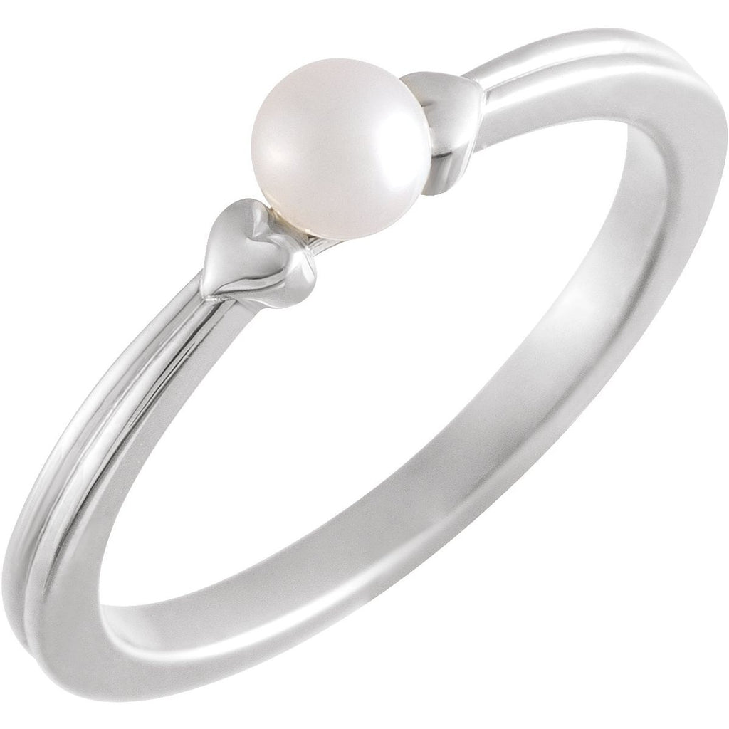 Heart Pearl Ring