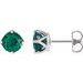 Round 4-Prong Stud Earrings