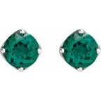 Round 4-Prong Stud Earrings
