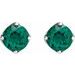 Round 4-Prong Stud Earrings