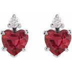 Accented Heart Earrings