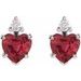 Accented Heart Earrings