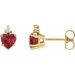 Accented Heart Earrings